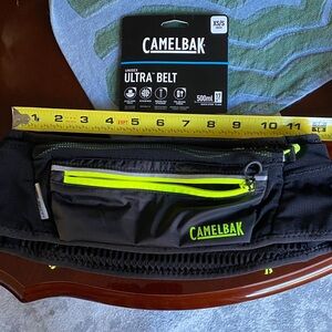 CamelBak Black and Neon Green Ultra Hydration Running Belt Waist Bag